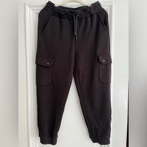 Elie Tahari Black Cargo sweatpants